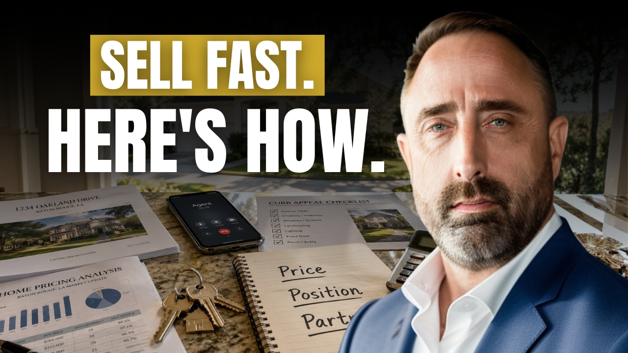 The 3 P's to Selling Your Home Fast in Baton Rouge